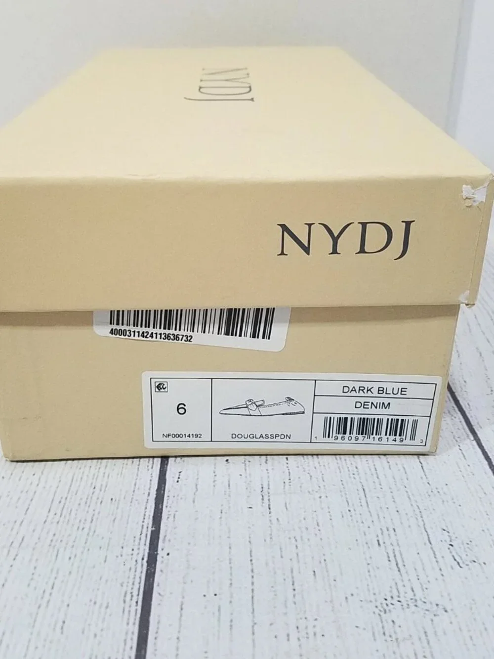 NYDJ Douglass Denim Loafers Womens Size 6